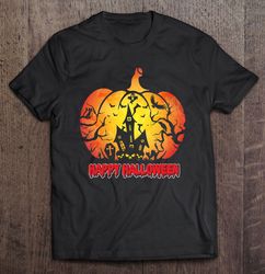 happy halloween halloween pumpkin shirt trick or treat funny cute halloween shirt classic