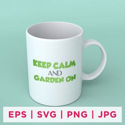 keep calm and garden on gardening sticker designs