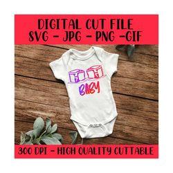 ice ice baby - cricut - silhouette - svg vector image - cutting file - instant download image files - svg - png - jpg -