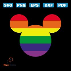 Gay Pride  Mickey Mouse svg