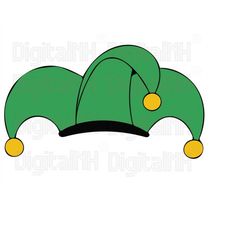 jester hat svg, jester svg, mardi gras hat svg, mardi gras jester hat svg, hat svg, jester hat silhouette