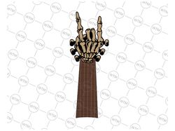 Rock And Roll Halloween Svg, Rock And Roll Skeleton Guitar