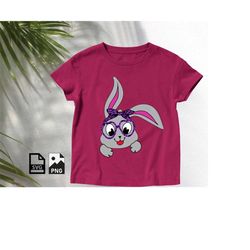 rabbit bandana with sunglasses svg png, bunny svg, rabbit svg, shirt svg design, bunny sunglasses svg, digital file, ins