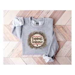 leopard baseball grammie sweatshirt, baseball grammie sweatshirt, leopard baseball nana shirt, baseball nana hoodie, leo