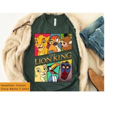 Retro Disney The Lion King Movie Characters Shirt, Simba Nala Pumbaa Timon Rafiki, Disneyland Vacation Trip Gift Shirt,