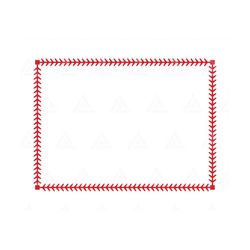 baseball stitch rectangle frame svg, baseball monogram, softball, stitch border, stitch wreath. cut file cricut, silhoue