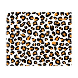 orange leopard print svg, orange leopard spots pattern, animal skin print, cheetah print. cut file cricut, png pdf eps,