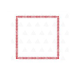 baseball stitch square frame svg, baseball monogram, softball, stitch border, stitch wreath. cut file cricut, silhouette