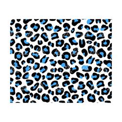 light blue leopard print svg, light blue leopard spots pattern, cheetah skin print. cut file cricut, png pdf eps, vector