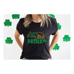 Drinking St. Patrick's Day Shirt Beer TShirt Funny St Patricks Day Tee Retro St Pattys Day Shirts Lets Day Drink Drinkin