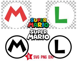 mario, luigi, and princess peach logo svg, nintendo svg, mario brothers svg png, super mario svg