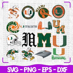 miami hurricanes bundles, miami hurricanes svg, ncaa football svg, ncaa team, ncaa bundles, ncaa bundle svg, svg ncaa