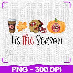 tis the season san francisco 49ers png, san francisco 49ers png, nfl teams png, nfl png, png, instant download