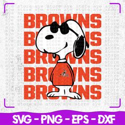 cleveland browns snoopy nfl svg, cleveland browns, cleveland svg, cleveland snoopy svg, browns svg, browns snoopy svg