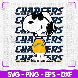 los angeles chargers snoopy nfl svg, los angeles chargers, los angeles svg , la snoopy svg, chargers svg, chargers