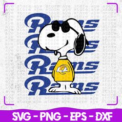 los angeles rams snoopy nfl svg, los angeles rams, rams svg, rams snoopy svg, rams snoopy svg, snoopy svg, nfl snoopy