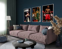 floyd mayweather set of 3 posters, boxing poster, mma, kickboxing, tbe, money, championship, profession, boxing wall art