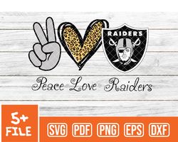 raiders svg , peace love  nfl svg, team nfl svg 26