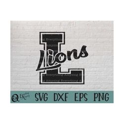 lions svg, lions mascot svg, lions school spirit svg, lions cheerleading svg, lions team gear svg, cricut, silhouette, s