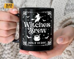 witches brew coffee mug, witches mug, funny halloween gift, gift for coven, spooky season, halloween birthday gift for s