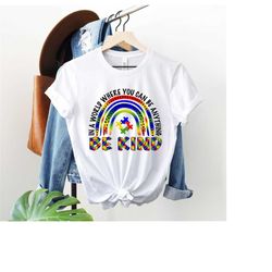 Kindness Shirt, Rainbow Shirt, Be Kind Shirt, Teacher Shirt, Anti-Racism Shirt, Love Shirt, LGBT Shirt, Bekind Shirt, Be
