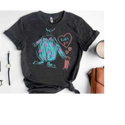 disney and pixars monsters, inc. sulley kitty and boo t-shirt, magic kingdom tee, disneyland family matching shirts, dis