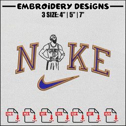 nike player embroidery design, basketball embroidery, nike design, embroidery shirt, embroidery file, digital download