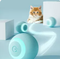 electric cat ball toys automatic rolling smart cat toys interactive for cats training self-moving kitten toys for indoor