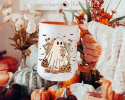 cute ghost halloween mug, spooky season mug, ghost lovers coffee mug, halloween fall mug, halloween cup, halloween gifts