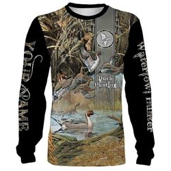 Duck hunting Custom Name 3D All over print Shirts &8211 Personalized Duck hunting gift &8211 FSD123