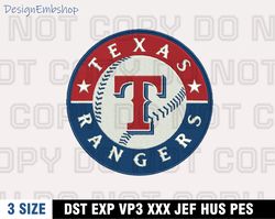 texas rangers embroidery designs, mlb logo embroidery files, machine embroidery pattern