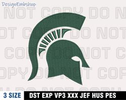 michigan state spartans embroidery designs , ncaa logo embroidery files, machine embroidery pattern