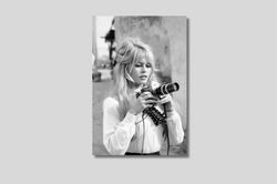 brigitte bardot canvas black and white photography brigitte bardot poster vintage design print retrobardot classic beaut