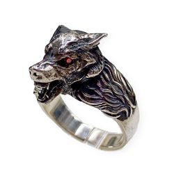 ring wolf, code 700620ym, completely 925 sterling silver