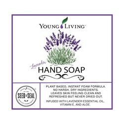 young living lemon/lavender hand soap sample bottle labels for 2 oz -20 labels per page/instant digital download