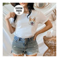 custom dog photo shirt, dog mom shirt, dog dad unisex shirt, photo shirt, print shirt, personalized shirt, women's shirt