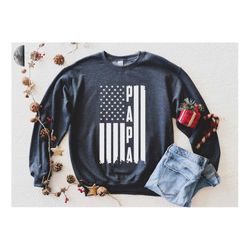 papa sweat american flag us papa father's day gift idea,father's day gift ideas ,sweatshirt