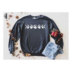 moon phase shirt, moon sweatshirt, moon phases sweatshirt, moon shirt, moon phases