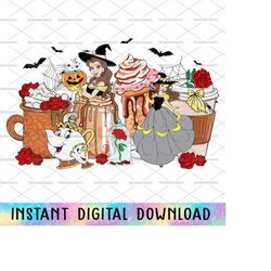 halloween princess coffee drink png, trick or treat png, spooky season, halloween princess png, witchs hat halloween, ha