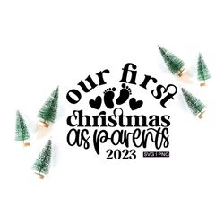 our first christmas as parents svg, new parents christmas svg, first christmas parents svg, christmas ornament svg, pare