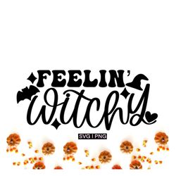 feelin' witchy svg, funny witch svg, witch hat svg, witchy vibes svg, funny halloween svg, witch shirt svg, witch mug sv