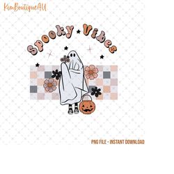 spooky vibes png, floral spooky png, floral halloween png, spooky season png, cute pumpkin spice png, cute spooky png, r