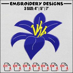 flower purple embroidery design, flower embroidery, flower design, embroidery file, embroidery shirt, digital download