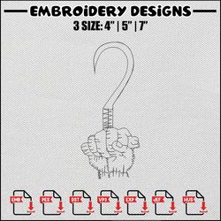 hook embroidery design, hook embroidery, hook design, embroidery file, embroidery shirt, digital download