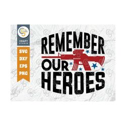 Remember Our Heroes SVG Cut File, Veteran Svg, Armistice Day Svg, Military Svg, Soldier Svg, Patriotic Svg, Veteran Quot