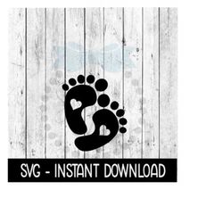 baby feet svg, baby feet heart, expecting, baby shower svg files, instant download, cricut cut files, silhouette cut fil