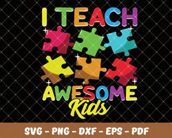 i teach au-some kids,autism svg