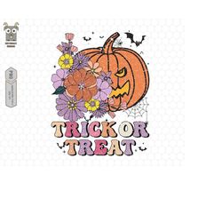 Trick or Treat Png, Halloween Png, Sublimation Digital Download, Halloween Sublimation, Fall Png, Pumpkin Png, Retro Hal