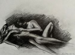 original pencil drawing "your love is so beautiful"