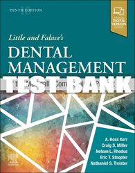 test bank for little and falace's dental management of the medically compromised patient, 10th - 2024 all chapters